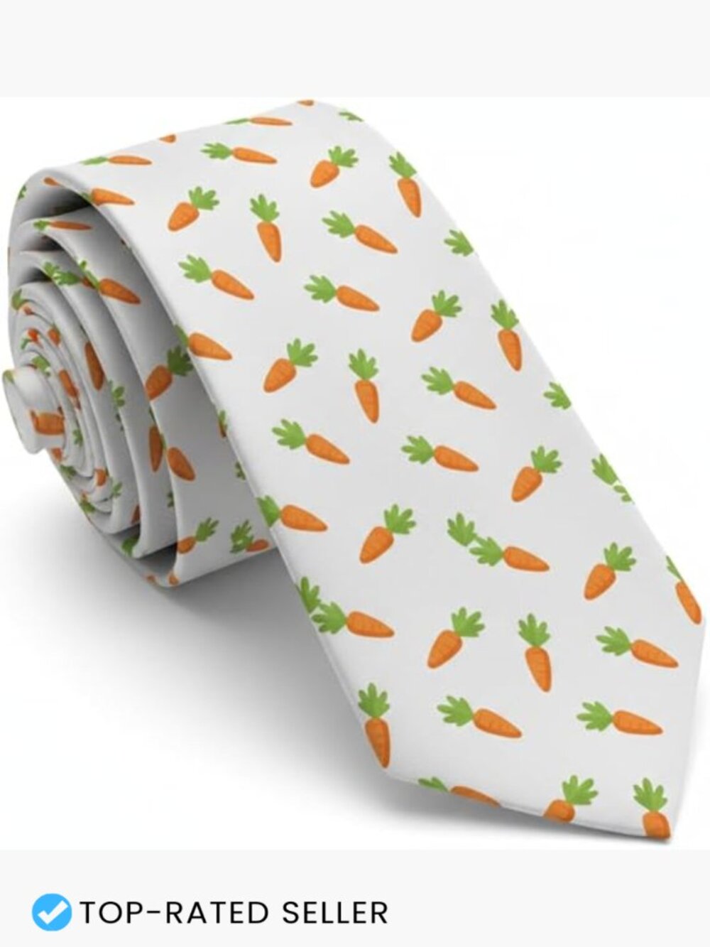 Novelty Silk Blend Necktie Formal Business Wedding Orange Carrots Pattern